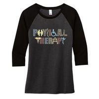 Physical Therapy Women's Tri-Blend 3/4-Sleeve Raglan Shirt