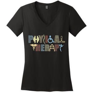 Physical Therapy Women's V-Neck T-Shirt