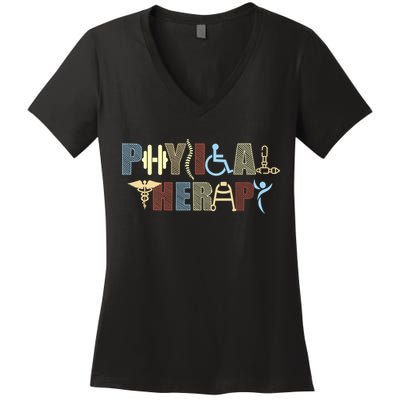 Physical Therapy Women's V-Neck T-Shirt