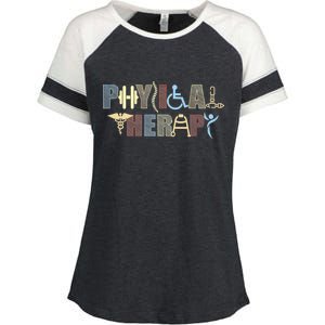 Physical Therapy Enza Ladies Jersey Colorblock Tee