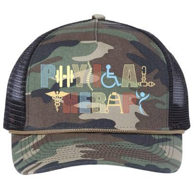 Physical Therapy Retro Rope Trucker Hat Cap