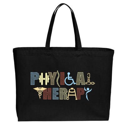 Physical Therapy Cotton Canvas Jumbo Tote