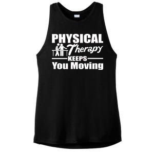 Physical Therapy Keeps You Moving Ladies PosiCharge Tri-Blend Wicking Tank