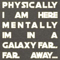 Physically I Am here Mentally I'm In A Galaxy Far Away Cotton Canvas Backpack