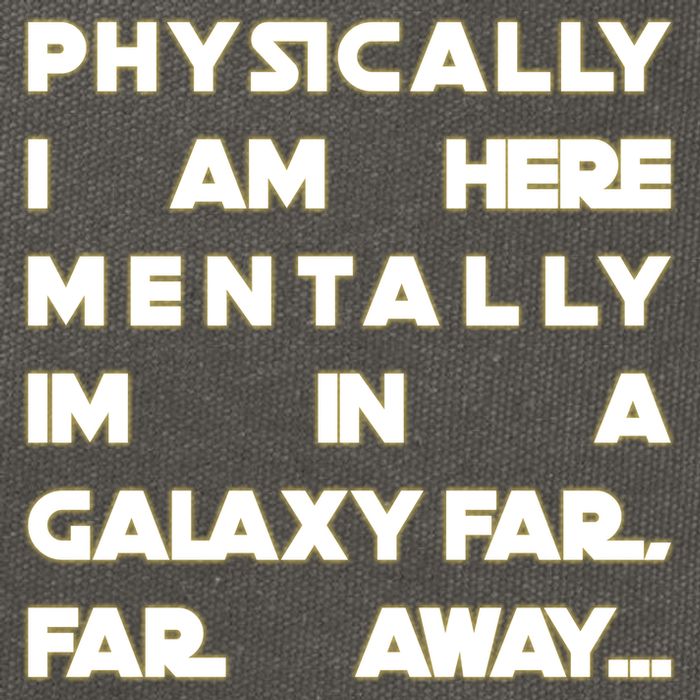 Physically I Am here Mentally I'm In A Galaxy Far Away Cotton Canvas Backpack