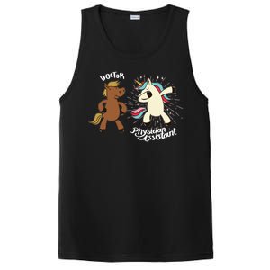 Physician Assistant Doctor Unicorn PosiCharge Competitor Tank