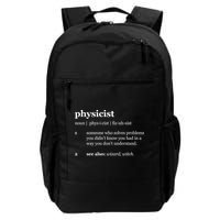 Physicist Definition Solve Problems Daily Commute Backpack