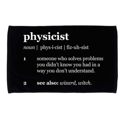 Physicist Definition Solve Problems Microfiber Hand Towel