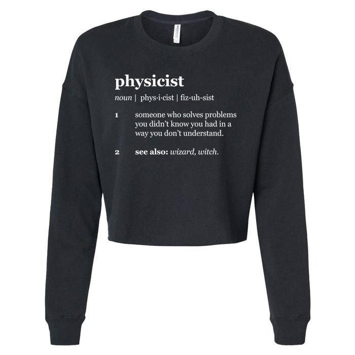 Physicist Definition Solve Problems Cropped Pullover Crew