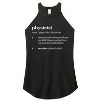 Physicist Definition Solve Problems Women's Perfect Tri Rocker Tank