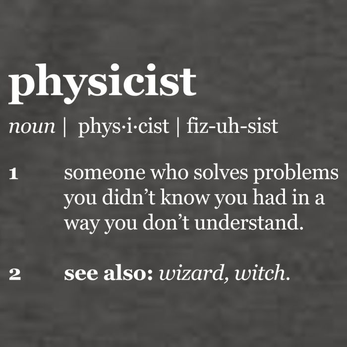 Physicist Definition Solve Problems Vector Backpack