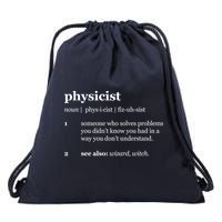 Physicist Definition Solve Problems Drawstring Bag