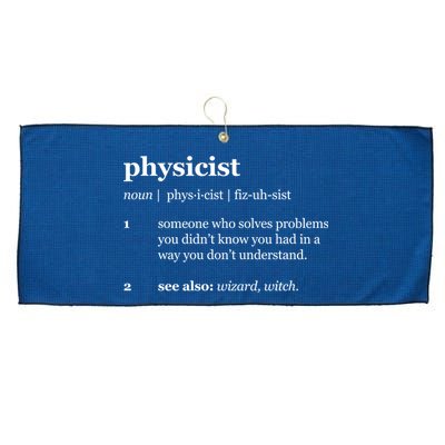 Physicist Definition Solve Problems Large Microfiber Waffle Golf Towel