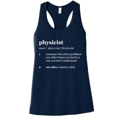 Physicist Definition Solve Problems Womens Tank Top