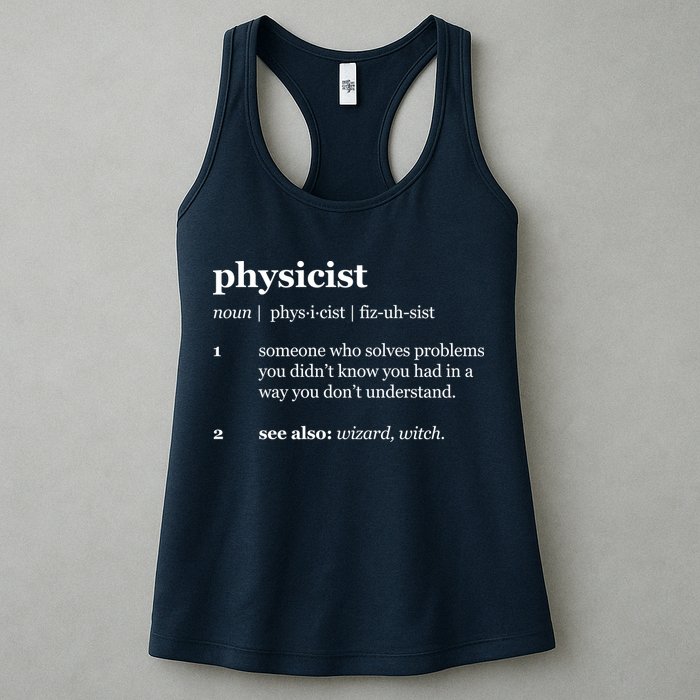 Physicist Definition Solve Problems Womens Tank Top