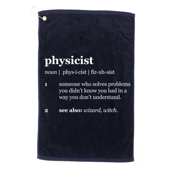 Physicist Definition Solve Problems Golf Towel