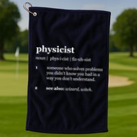 Physicist Definition Solve Problems Golf Towel