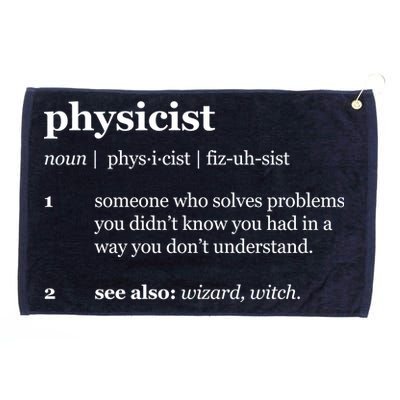 Physicist Definition Solve Problems Grommeted Golf Towel