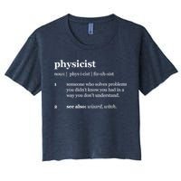 Physicist Definition Solve Problems Women's Crop Top Tee