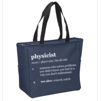 Physicist Definition Solve Problems Zip Tote Bag
