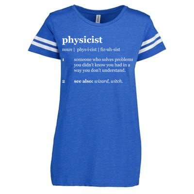 Physicist Definition Solve Problems Enza Ladies Jersey Football T-Shirt