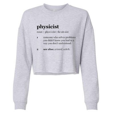 Physicist Definition Solve Problems Cropped Pullover Crew