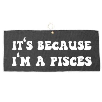 Pisces Horoscope Zodiac Sign Astrology Funny Gift Large Microfiber Waffle Golf Towel