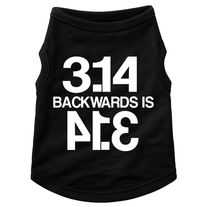 Pi 3.14 Backwards Is Pie Doggie Tank