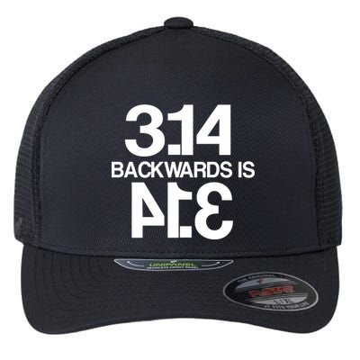 Pi 3.14 Backwards Is Pie Flexfit Unipanel Trucker Cap