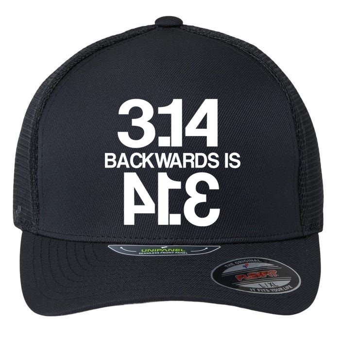 Pi 3.14 Backwards Is Pie Flexfit Unipanel Trucker Cap