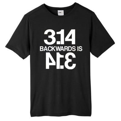 Pi 3.14 Backwards Is Pie Tall Fusion ChromaSoft Performance T-Shirt