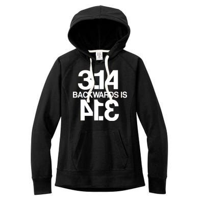 Pi 3.14 Backwards Is Pie Women's Fleece Hoodie