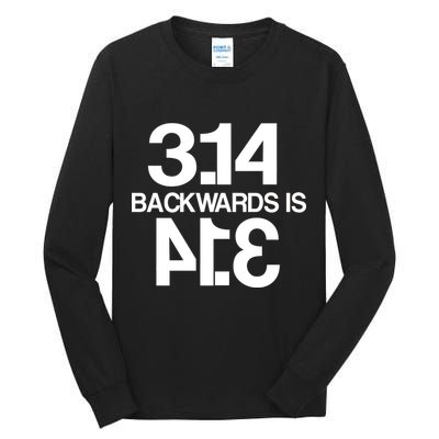 Pi 3.14 Backwards Is Pie Tall Long Sleeve T-Shirt