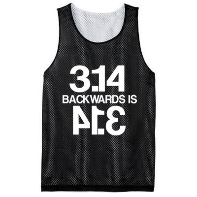Pi 3.14 Backwards Is Pie Mesh Reversible Basketball Jersey Tank