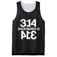 Pi 3.14 Backwards Is Pie Mesh Reversible Basketball Jersey Tank