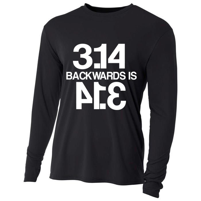 Pi 3.14 Backwards Is Pie Cooling Performance Long Sleeve Crew