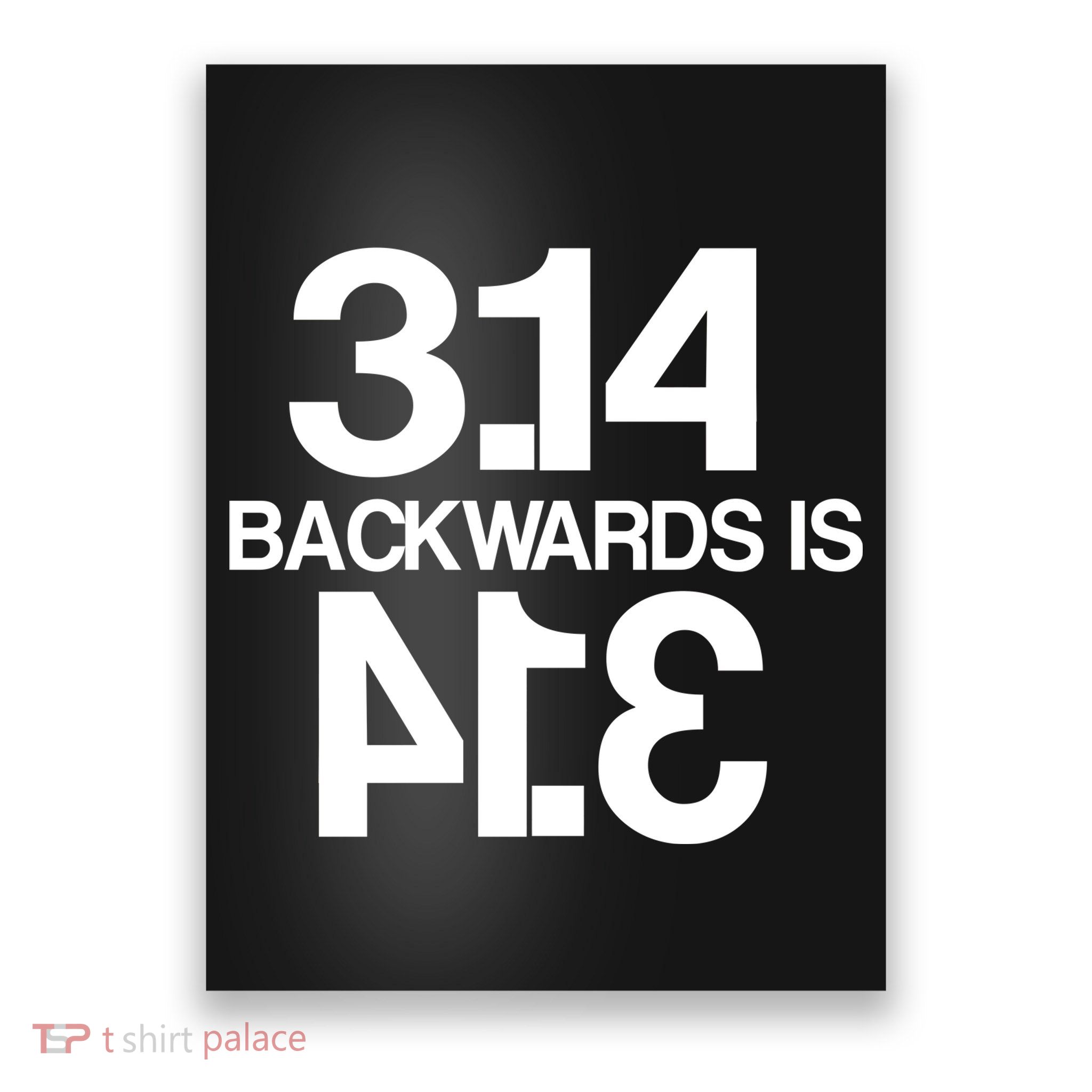 Pi 3.14 Backwards Is Pie Poster