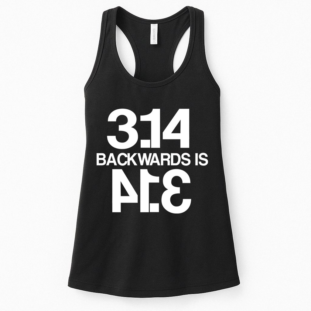 Pi 3.14 Backwards Is Pie Womens Tank Top