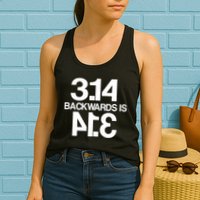 Pi 3.14 Backwards Is Pie Womens Tank Top
