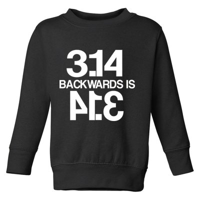Pi 3.14 Backwards Is Pie Toddler Sweatshirt