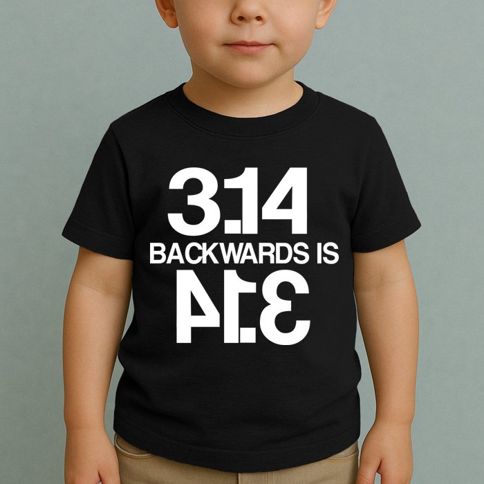 Pi 3.14 Backwards Is Pie Toddler T-Shirt
