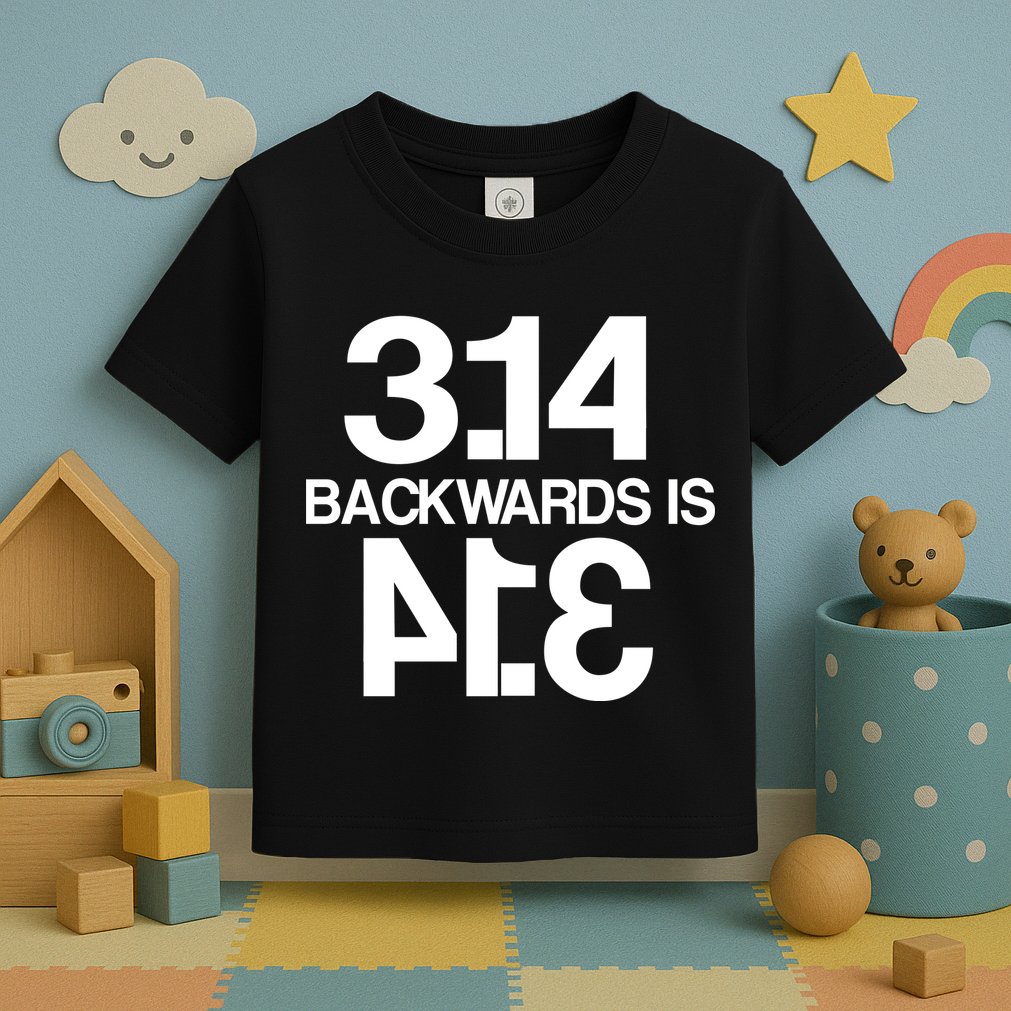 Pi 3.14 Backwards Is Pie Toddler T-Shirt