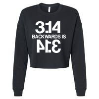 Pi 3.14 Backwards Is Pie Cropped Pullover Crew