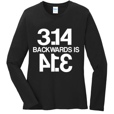 Pi 3.14 Backwards Is Pie Ladies Long Sleeve Shirt