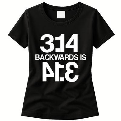 Pi 3.14 Backwards Is Pie Womens T-Shirt