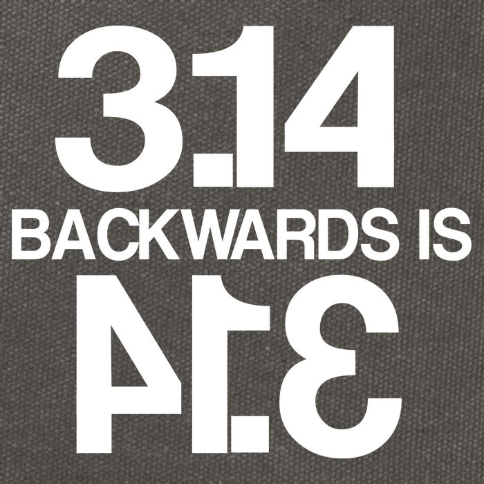 Pi 3.14 Backwards Is Pie Cotton Canvas Backpack