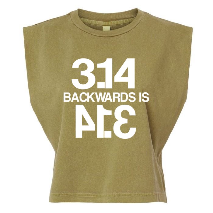 Pi 3.14 Backwards Is Pie Garment-Dyed Women's Muscle Tee