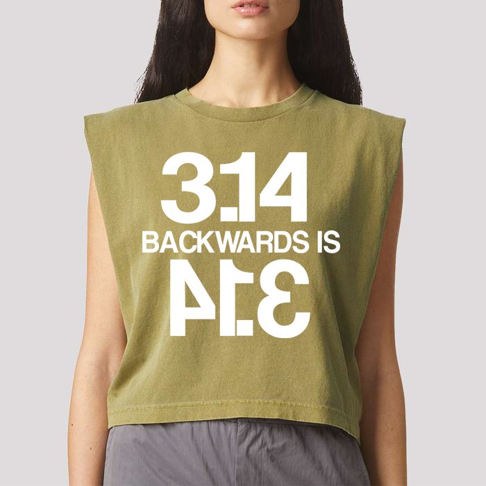 Pi 3.14 Backwards Is Pie Garment-Dyed Women's Muscle Tee