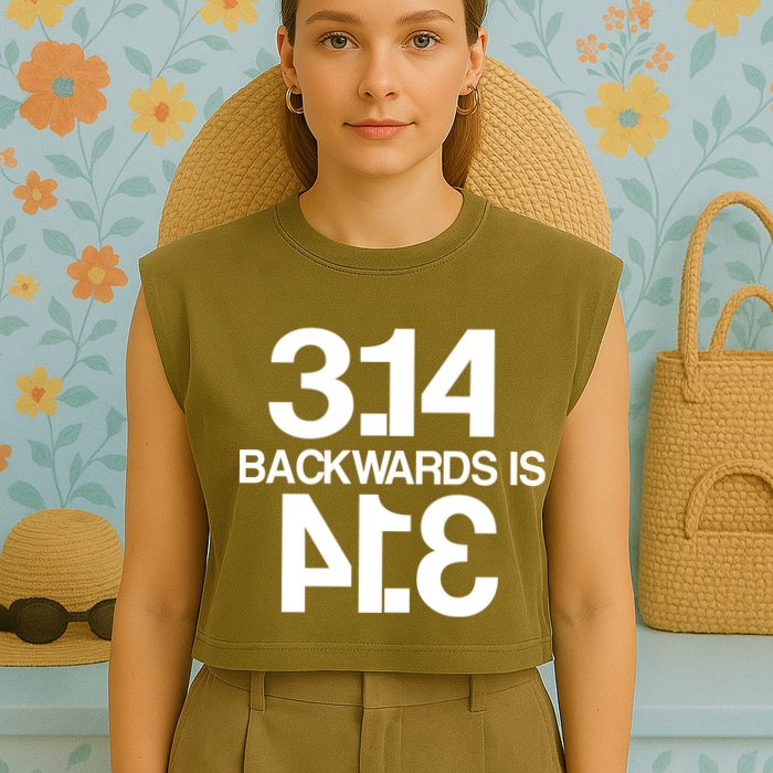 Pi 3.14 Backwards Is Pie Garment-Dyed Women's Muscle Tee