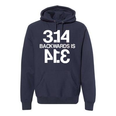 Pi 3.14 Backwards Is Pie Premium Hoodie